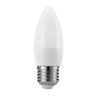 Lâmpada Vela Led Leitosa Para Lustre 4W Luz Branca E27 JNG